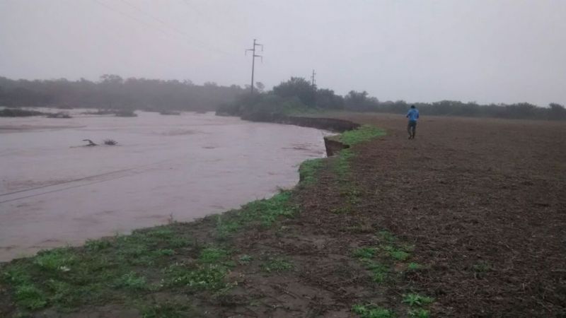 El río se llevó la linea de 33kw en Los Altos