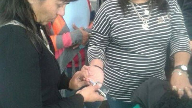 Vacunación antigripal durante el Congreso de Trata de Personas