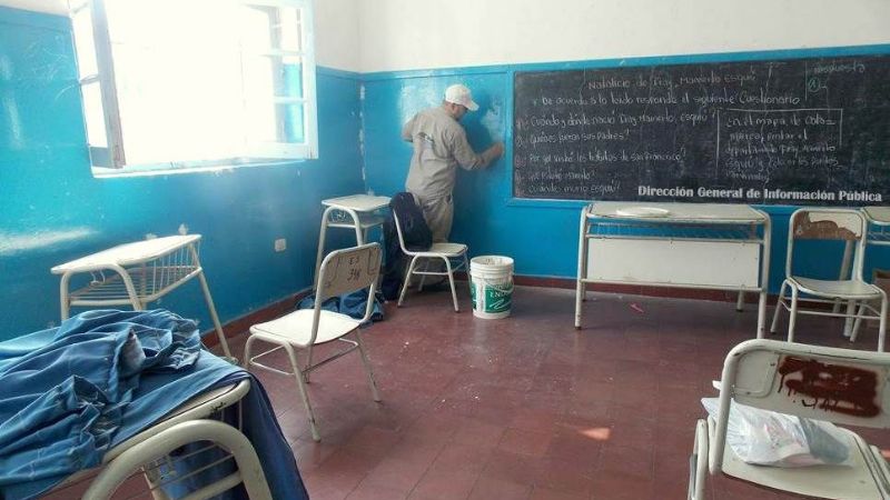 Obras en escuelas de Tinogasta