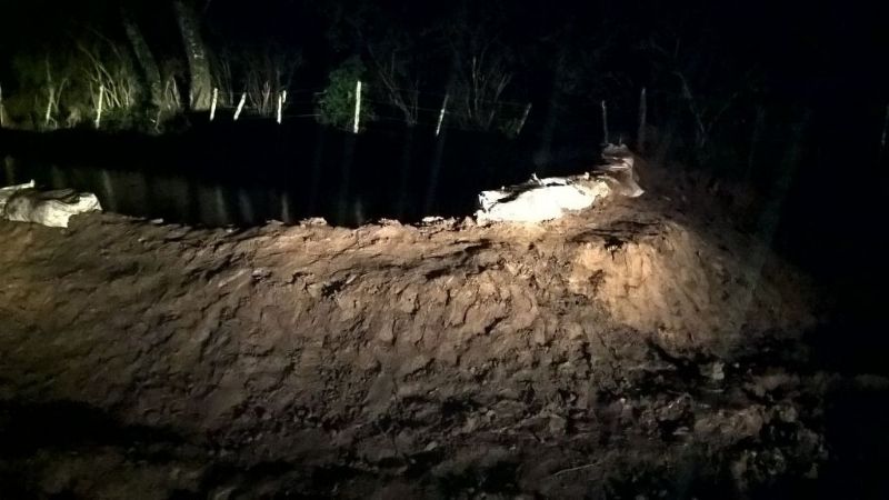 Por la crecida del Río Manantiales, Alijilán quedó aislada