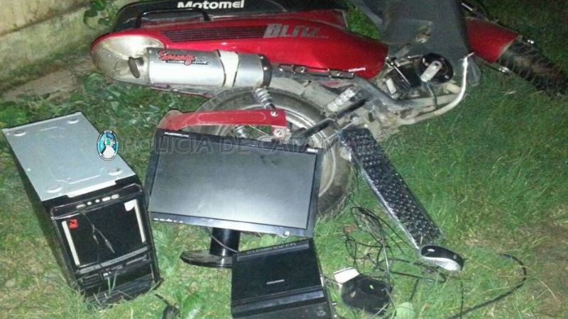 Recuperan elementos robados