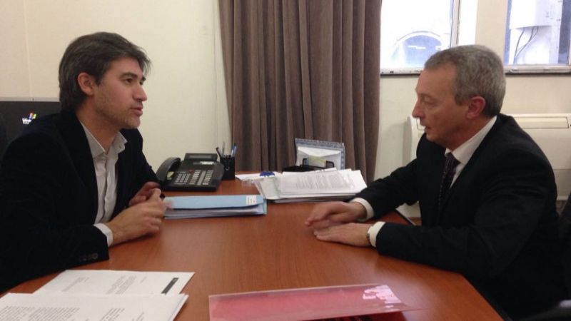 Manzi se reunió con Adrián Pérez