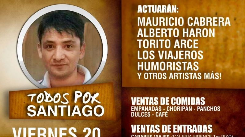 Peña solidaria “Todos por Santiago”