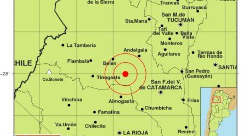 Sismo de 5° se regitró en Belén
