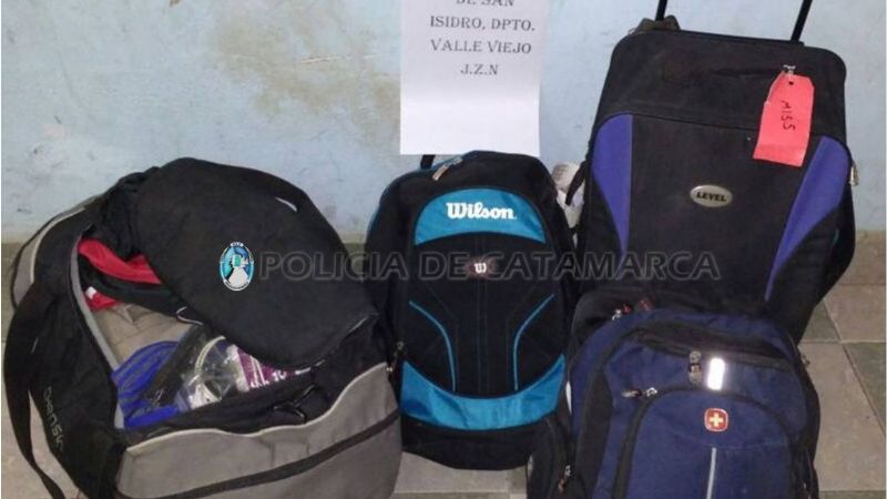 Llevaban elementos robados y fueron detenidos