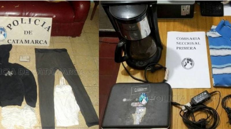 Elementos secuestrados en Comisaría Primera