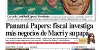 EL DIARIO PERFIL tituló su edición de hoy con esta investigación.