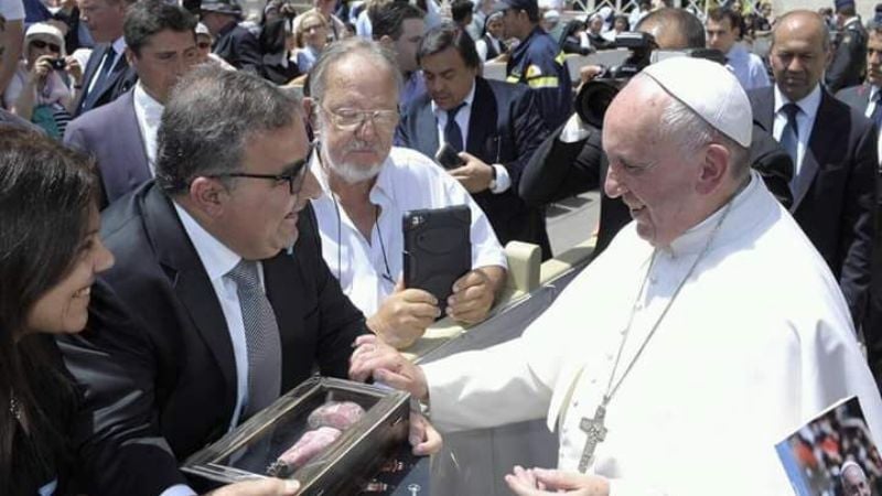 Raúl Jalil estuvo con el Papa Francisco