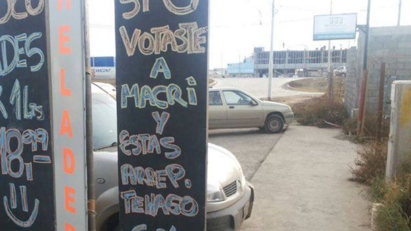 Promoción para clientes “arrepentidos de votar a Macri”