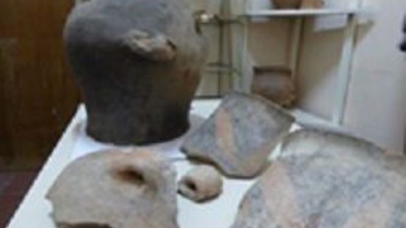 Entrega de material arqueológico