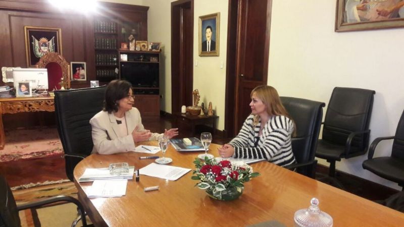 La intendenta Paulón gestiona obras con Corpacci