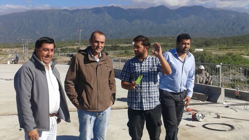 El puente de Valle Chico, cerca de la finalización