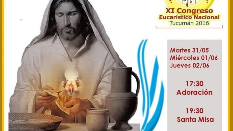 Invitan al triduo de adoración eucarística en Santa Rosa de Lima