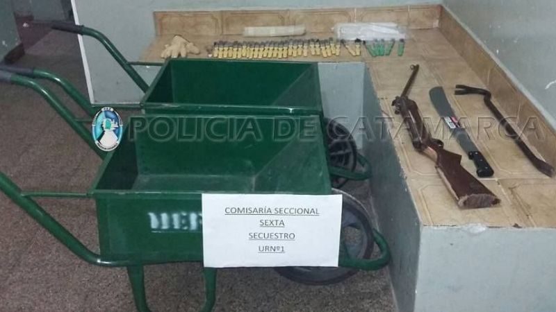 Encuentran elementos robados y aprehenden a un joven