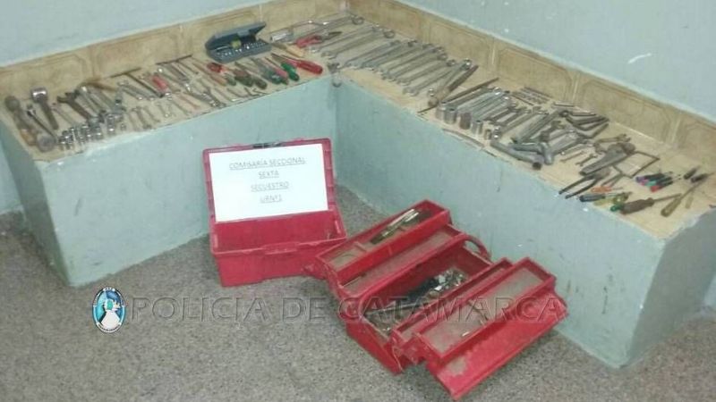 Secuestran más elementos sustraídos a una ferretería