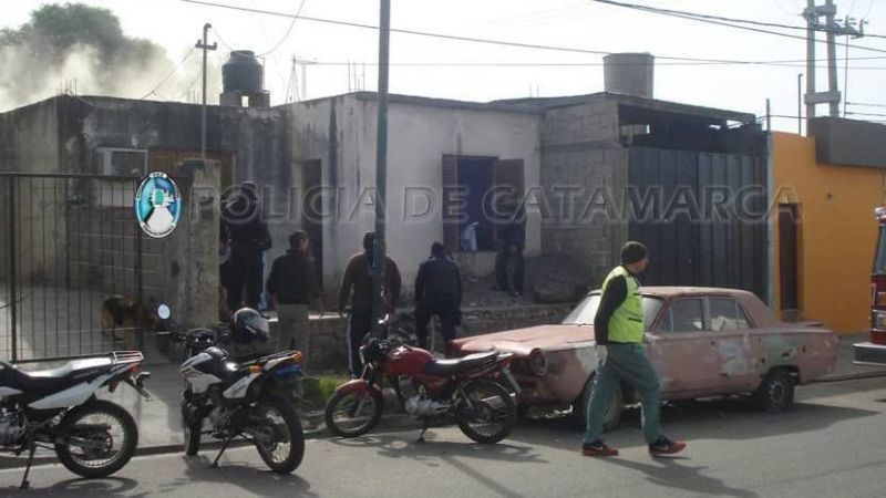 Incendio en una vivienda del sur de la Capital