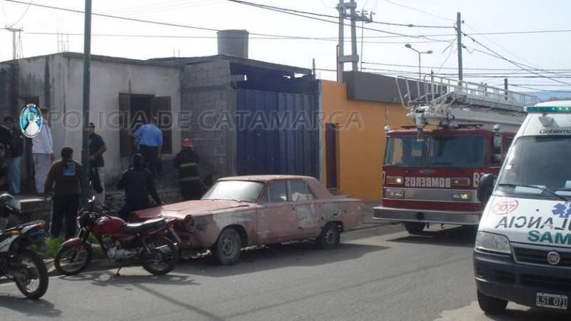 Incendio en una vivienda del sur de la Capital