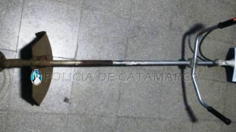 Secuestraron una máquina desmalezadora