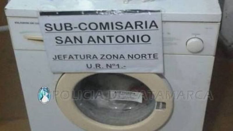 Recuperan un lavarropas sustraído