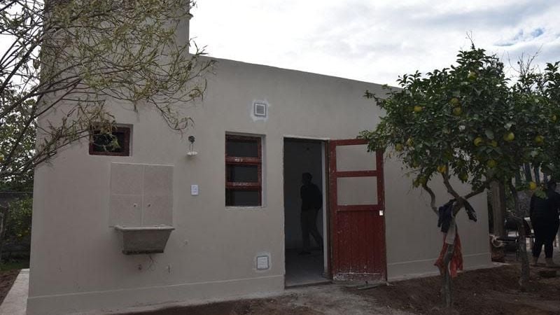 La nueva casa de don Espeche, a días de su finalización