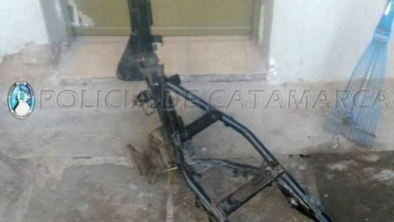 Secuestran un cuadro de moto con pedido judicial