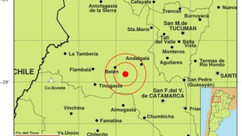 Primer temblor del mes
