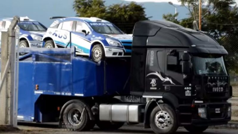 Así llegaban los autos de Rally a Catamarca