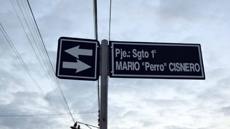 Un busto y una calle en homenaje al Sargento Mario Cisnero