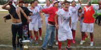 LOS JUGADORES celebrando la Copa 