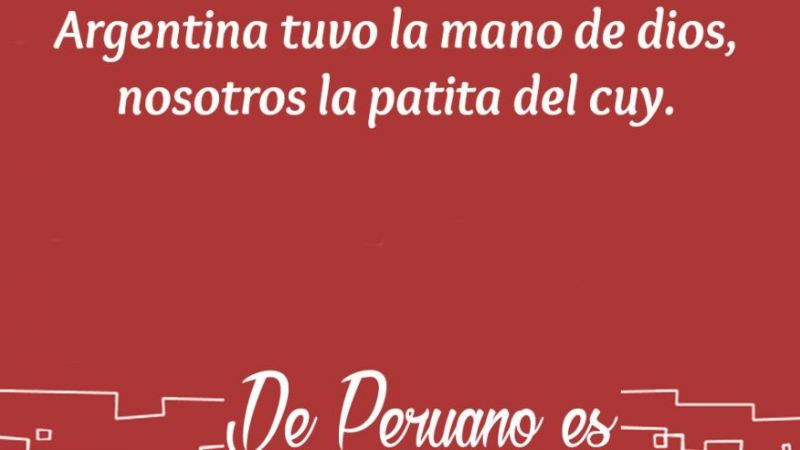 Los peruanos “gozan” a los brasileños por la eliminación