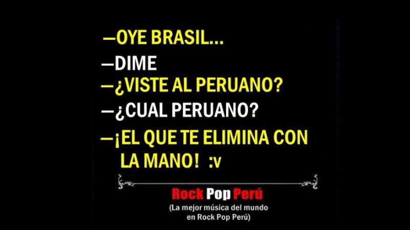 Los peruanos “gozan” a los brasileños por la eliminación