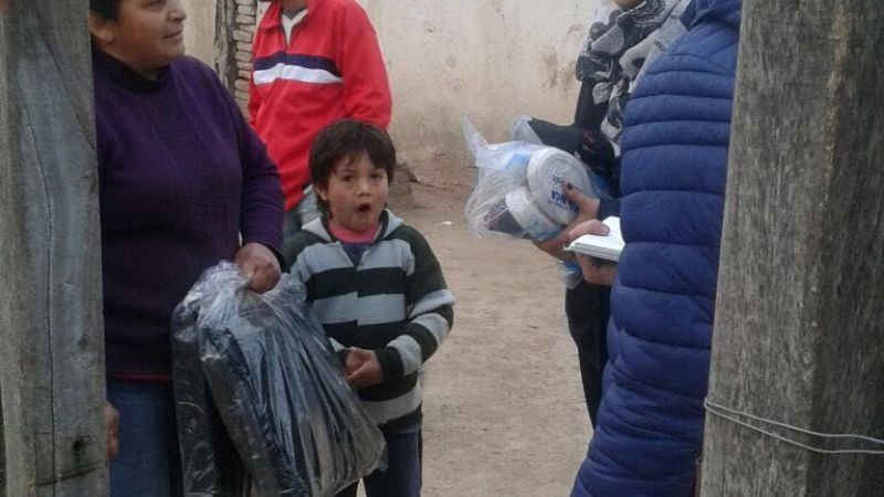 La senadora Sánchez de Polti asistió a familias lapaceñas