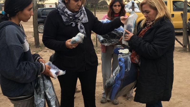 La senadora Sánchez de Polti asistió a familias lapaceñas