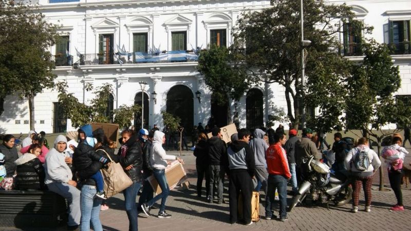 Manifestación de usurpadores del norte