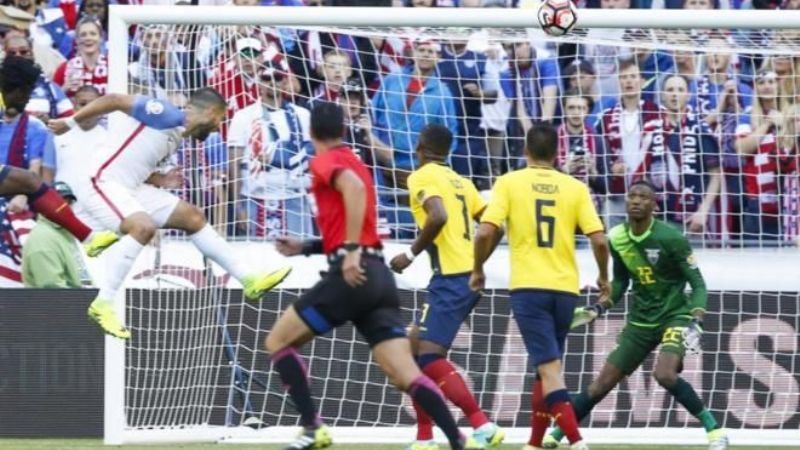 Estados Unidos venció 2-1 a Ecuador y pasó a las semifinales