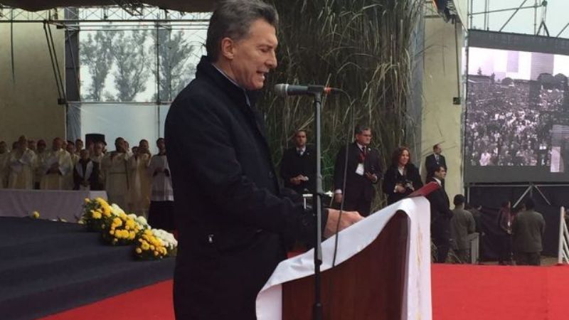 Macri arrancó un aplauso al pedir a Dios poder defender la vida desde la concepción