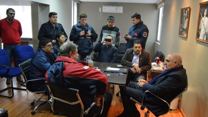 Gutiérrez recibió a Bomberos Voluntarios