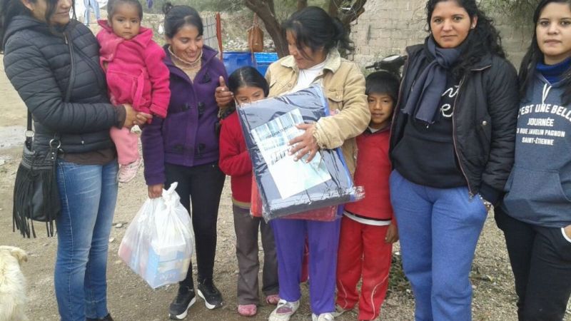 Asistencia en Andalgalá por las bajas temperaturas