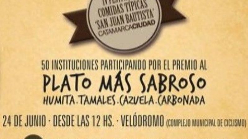 "Cacho" Garay, en el Festival de Comidas Típicas en el “Velódromo”