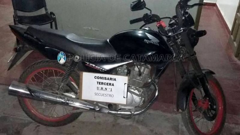 Recuperan una moto robada el año pasado