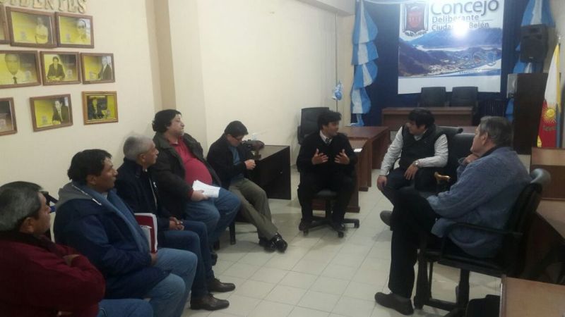 Rivera se reunió con el intendente Ríos y concejales en Belén