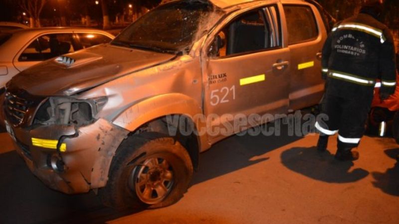 Volcó una camioneta en Tinogasta