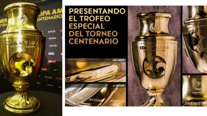 El trofeo especial e inédito para el campeón de la Copa América del Centenario