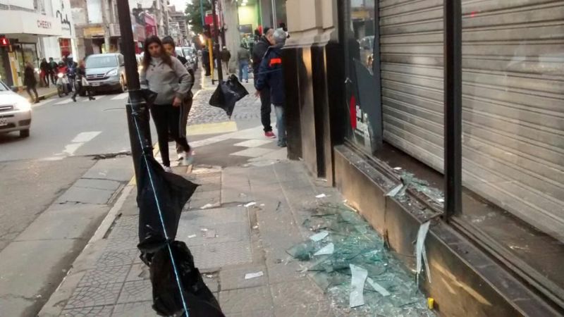 Festejos violentos de hinchas de San Martín de Tucumán