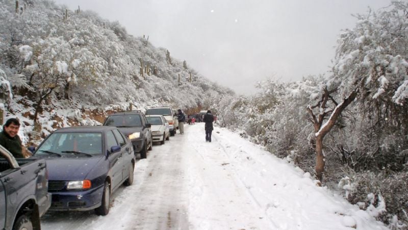 Continúa el frío, la lluvia y la nieve en Andalgalá