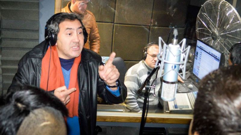 La Fray graba su Himno en el Estudio de la Cámara de Senadores