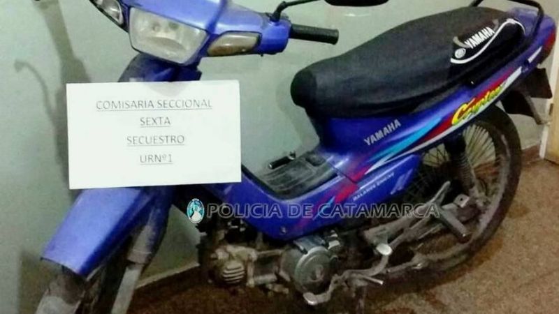 Recuperan una moto robada