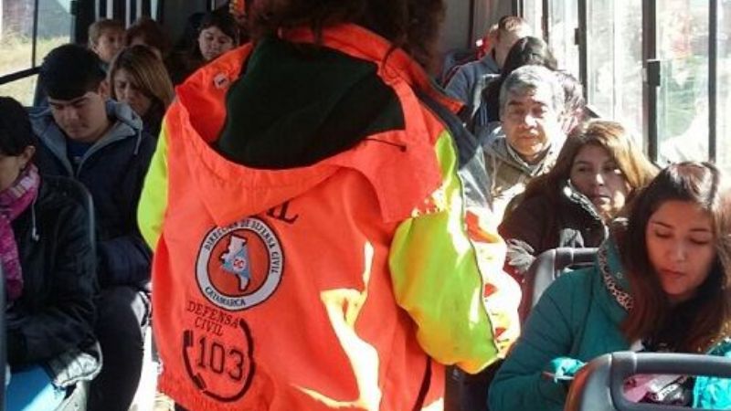 Concientizaron sobre el monóxido de carbono, en los colectivos