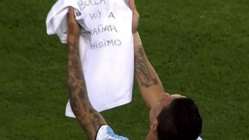 Di María y un festejo muy particular con su “viejita linda”