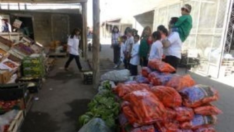 Piquete de puesteros del Mercado de Abasto